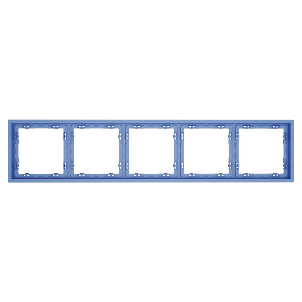 Рамка пластиковая S70 на 5 постов, деним Voltum VLS100515