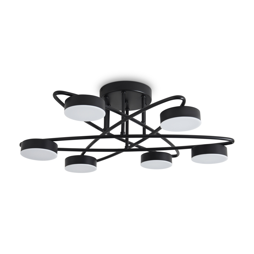 Люстра 60*60*-19 см, *LED*36W, 3000K, Freya  FR6155CL-L36B, Черный