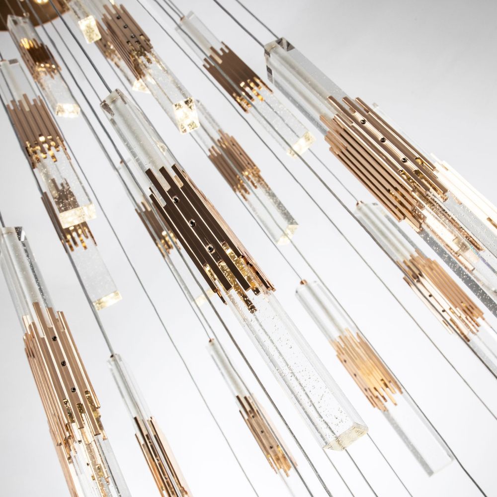 Подвесная люстра 0,0000*0,0000*300 см, LED 160W, 4000K, Золото MODELUX ML.88987.28