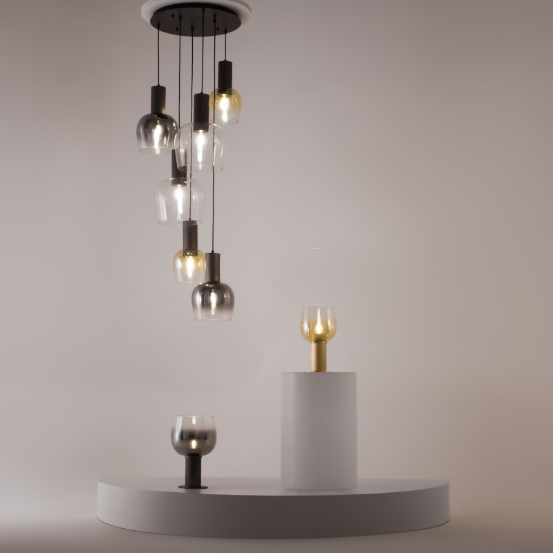 Подвесной светильник 50*50*341 см, 6*E27   Maytoni Modern Smart Casual MOD414PL-06B черный