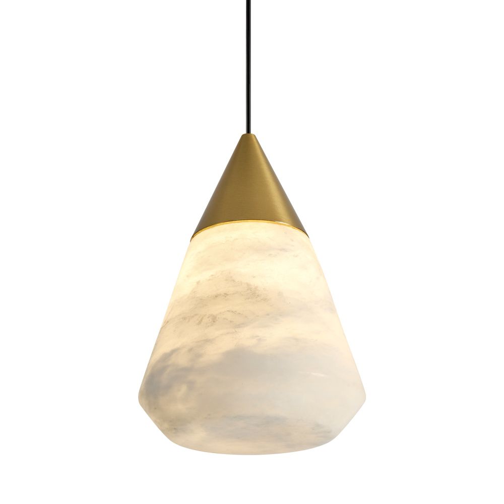 Светильник 9 см, 6W, 3000K, Freya Cave FR5631PL-L6BS1, латунь