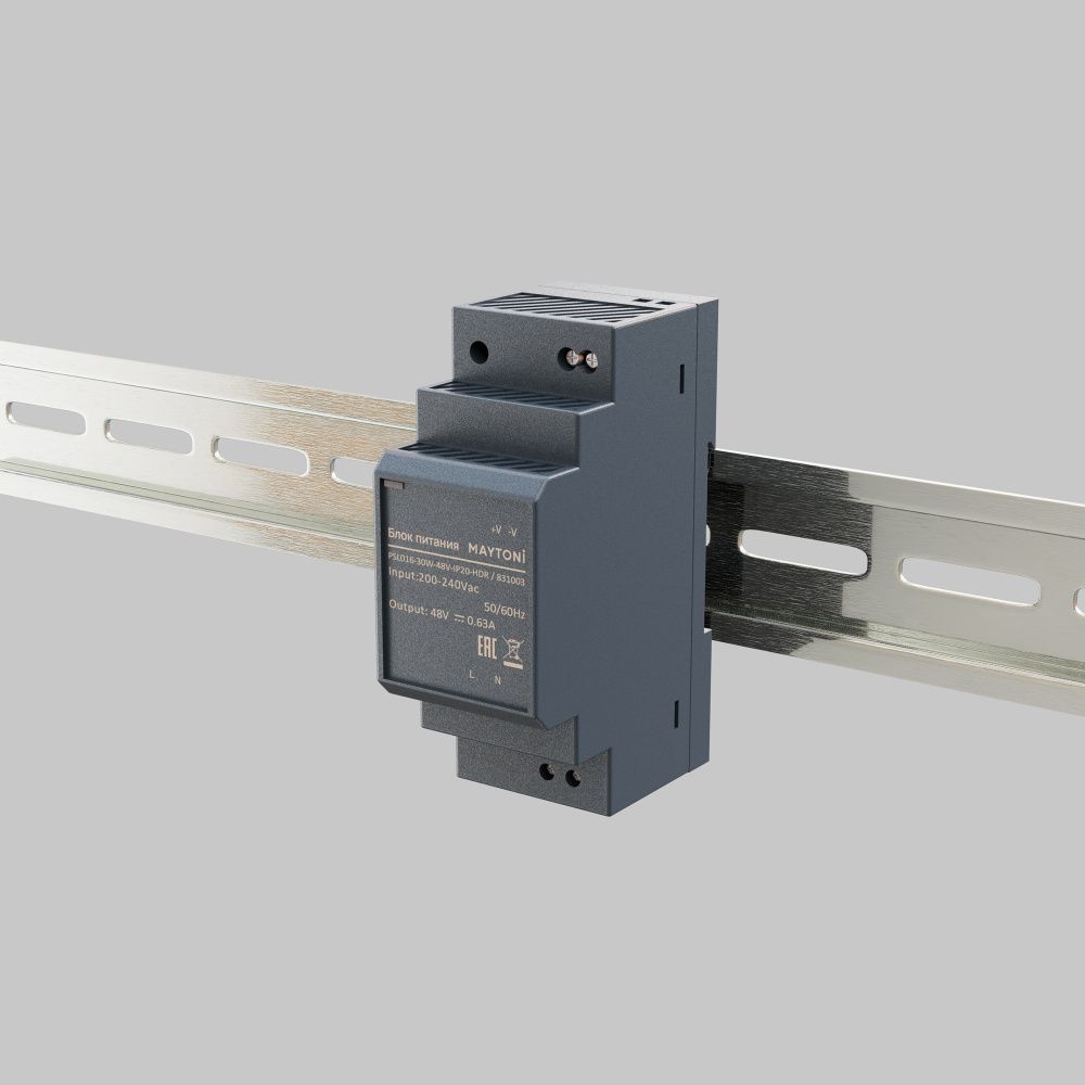 Блок питания 48V, 30W к светодиодной ленте Led Strip 831003 3,5*9*-5,8 см, Maytoni 831003, Черный