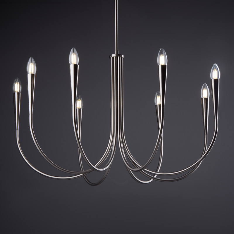 Светильник 80 см, Freya Branches FR5253PL-08N, никель