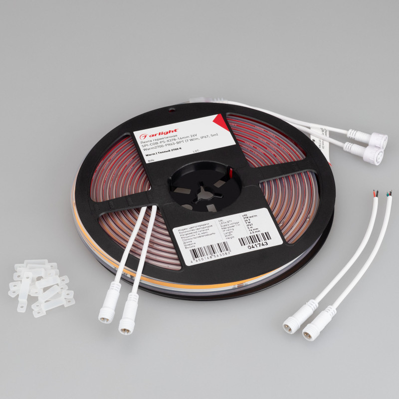Лента герметичная SPI-COB-PS-X378-14mm 24V Warm2700-PX63-BPT (7 W/m, IP67, 5m) (Arlight, бегущий огонь) 041743. Цена указана за 5 метров. Продается кратно 5 метрам.