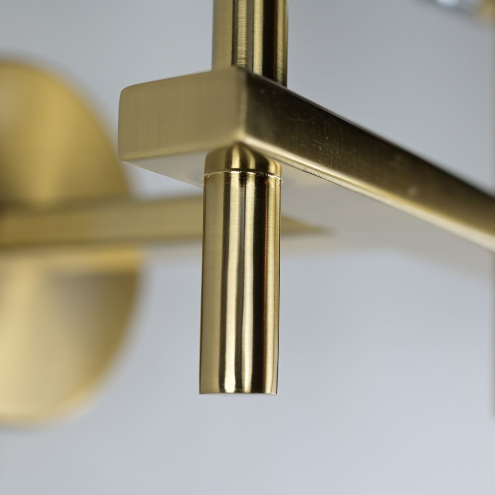 Бра Boule de Cristal Double Sconce Brass 16*13*22 см, 2*G9*40W, ImperiumLoft 44.233, Бронзовый