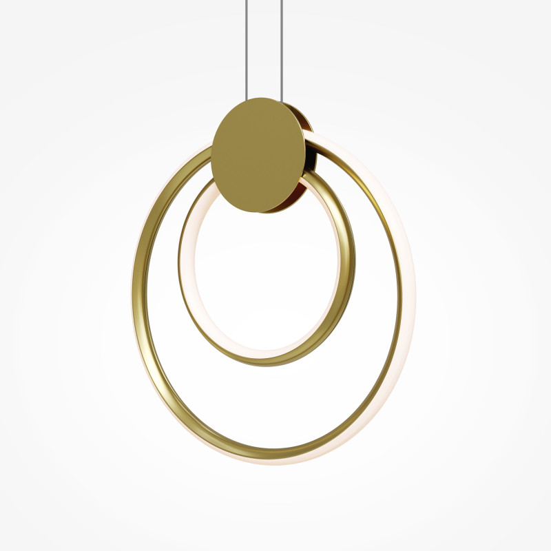 Подвесной светильник 30*8*338 см, LED, 3000К, Maytoni LINK MOD357PL-L14BS3K латунный
