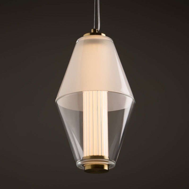 Светильник 17 см, 8W, 3000K, Freya Plum FR6137PL-L6BT, латунь