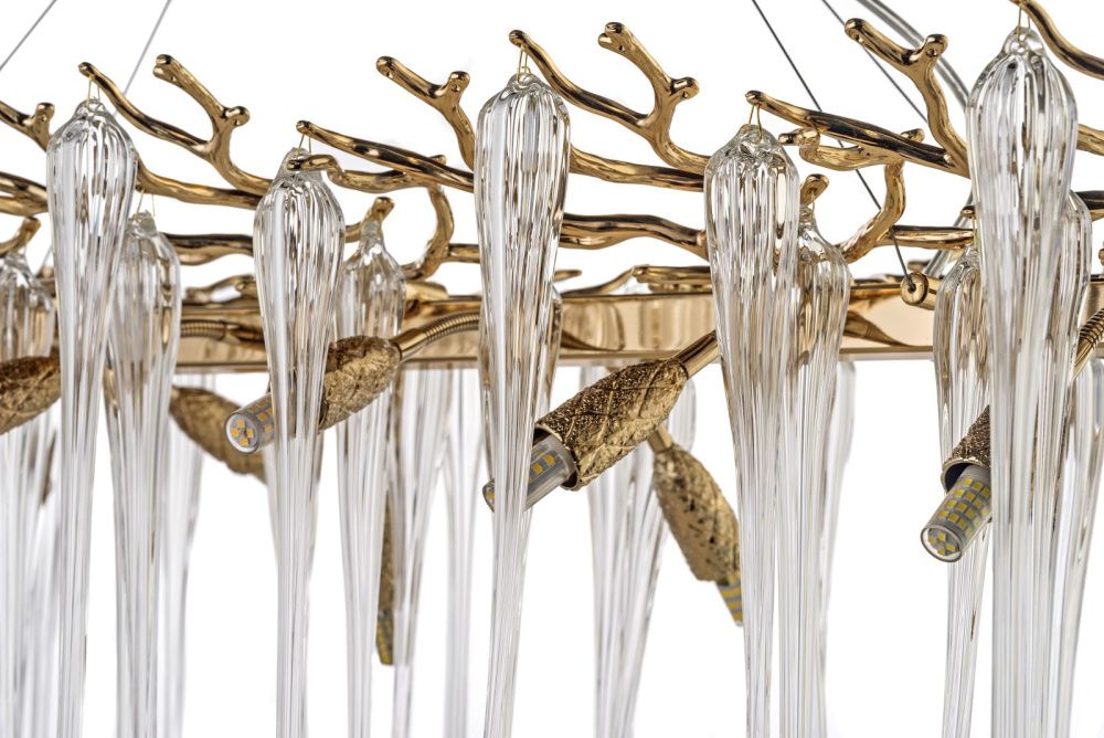 Люстра подвесная ** см, 14*G9*40W, Dio D`arte Tavenna Gold Tavenna H 1.5.120x40.101 G, золотой