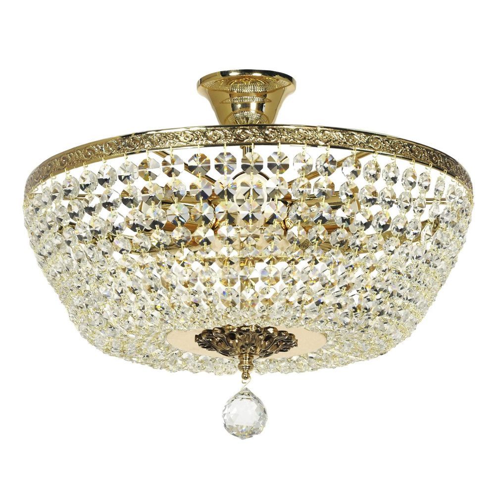 Люстра потолочная *40*25 см, 5*E27*60W, Arti Lampadari Castellana Gh Castellana E 1.3.40.501 GH, Золото