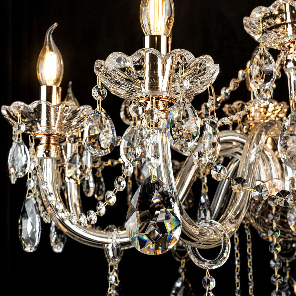 Люстра 95*63*65 см, 15*Е14*40W, Modelux  ML.7163.15P, Золото