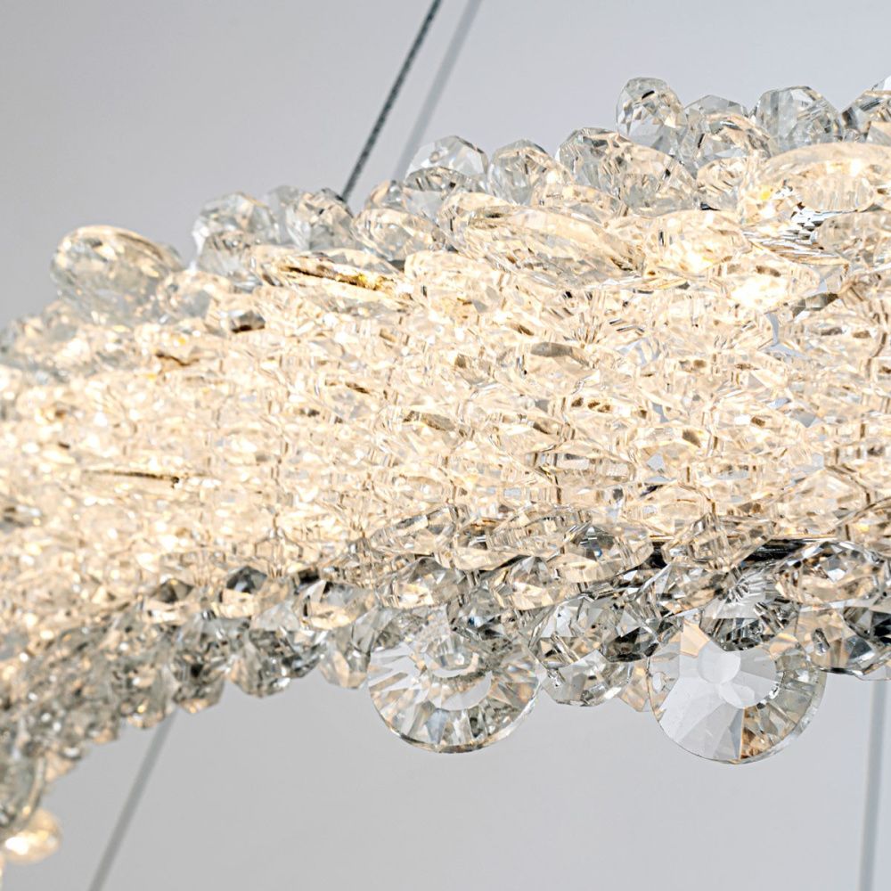 Подвесной светильник 80*40/150 см, LED 88W 3000-6000K MODESTYLE MS.5003.800 CR хром