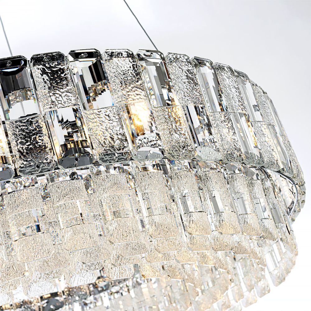 Люстра 60 см, 9*Е14*40W, 18 м2 Modelux  ML.7039.600 CR, Хром