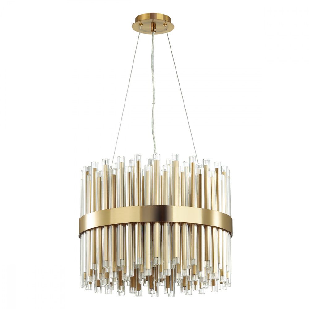 Подвесная люстра Odeon Light Viketa 4786/12A, диаметр 49 см, золото