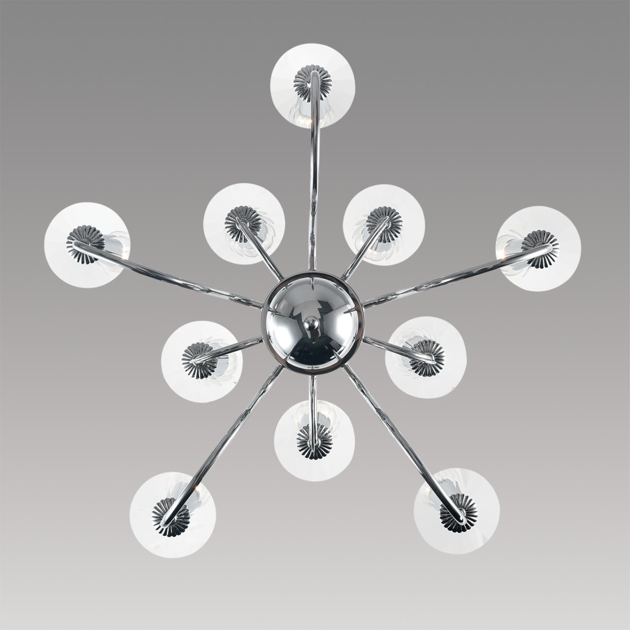 Люстра подвесная 63*90 см, 10*E14 Lumion Incanto 8034/10 хром