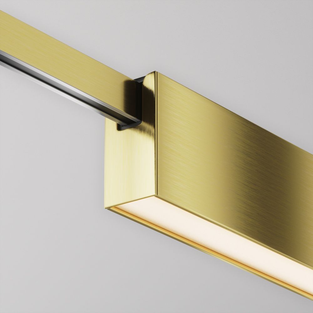 Трековый светильник  TR151-1-18W3K-BS 34,6*2,4*-4,9 см, *LED*18W, 3000K, Maytoni technical FLARITY TR151-1-18W3K-BS, Латунь