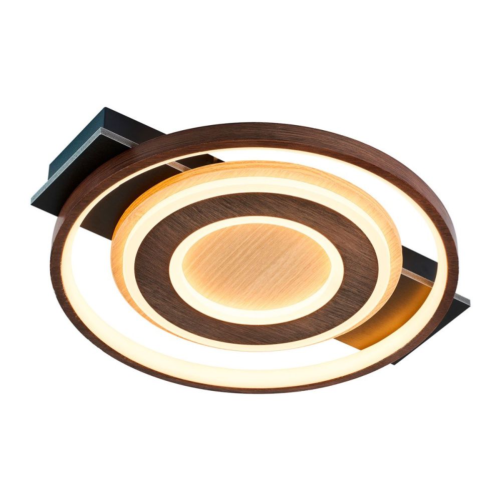 Потолочный светильник 39 см, 40W, 4000K, F-Promo Labrea 4699-1C, дерево-черный