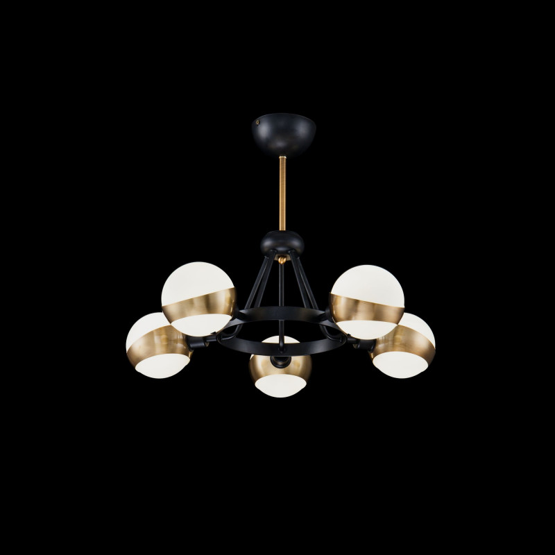 Люстра Freya Silvia FR5009PL-05B черный, диаметр 58 см