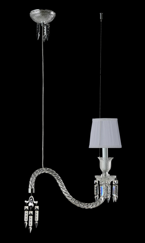 Светильник 40 см Crystal Lux PRINCESS SP1 Хром/Прозрачный