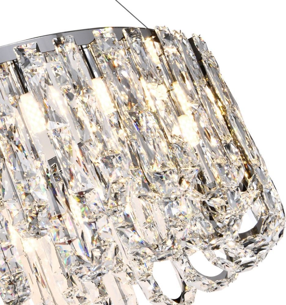 Люстра подвесная 80 см, Stilfort 2195/09/22P, хром
