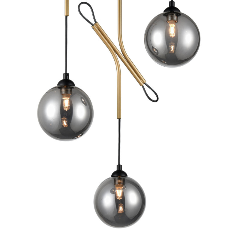 Подвесной светильник  49*165 см, 3*G9 черный, золото Vele Luce Ottava VL5662P03