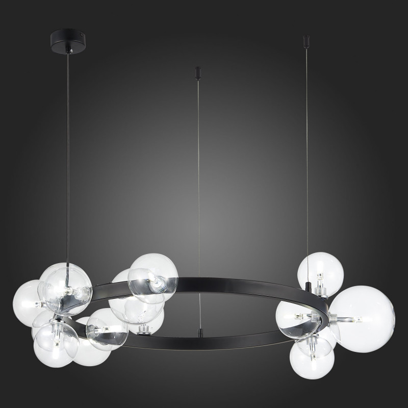 Светильник подвесной 90 см, 75W, 3000K ST LUCE NECTON SL1165.402.15 Черный