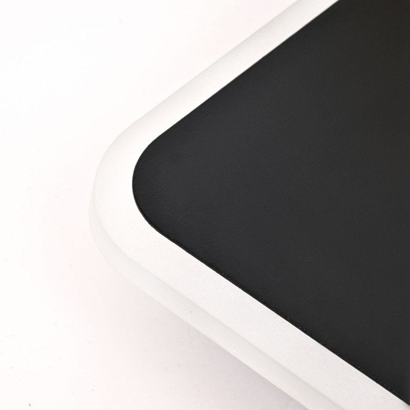 Потолочный светильник Favourite Cosmical 4070-4U, L600*W600*H210, потолочный светильник черного цвета в  сочетании с золотыми поворотными спотами на каркасе, встроенные ленты LED по периметру. Пульт управления цветом