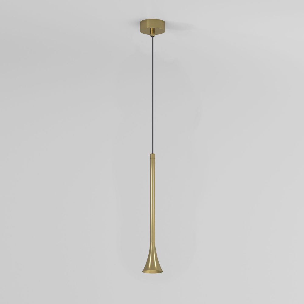 Подвесной акцентный светильник 6*6*142 см, LED, 5W, 3000K, Elektrostandard Hall 50314 LED, латунь
