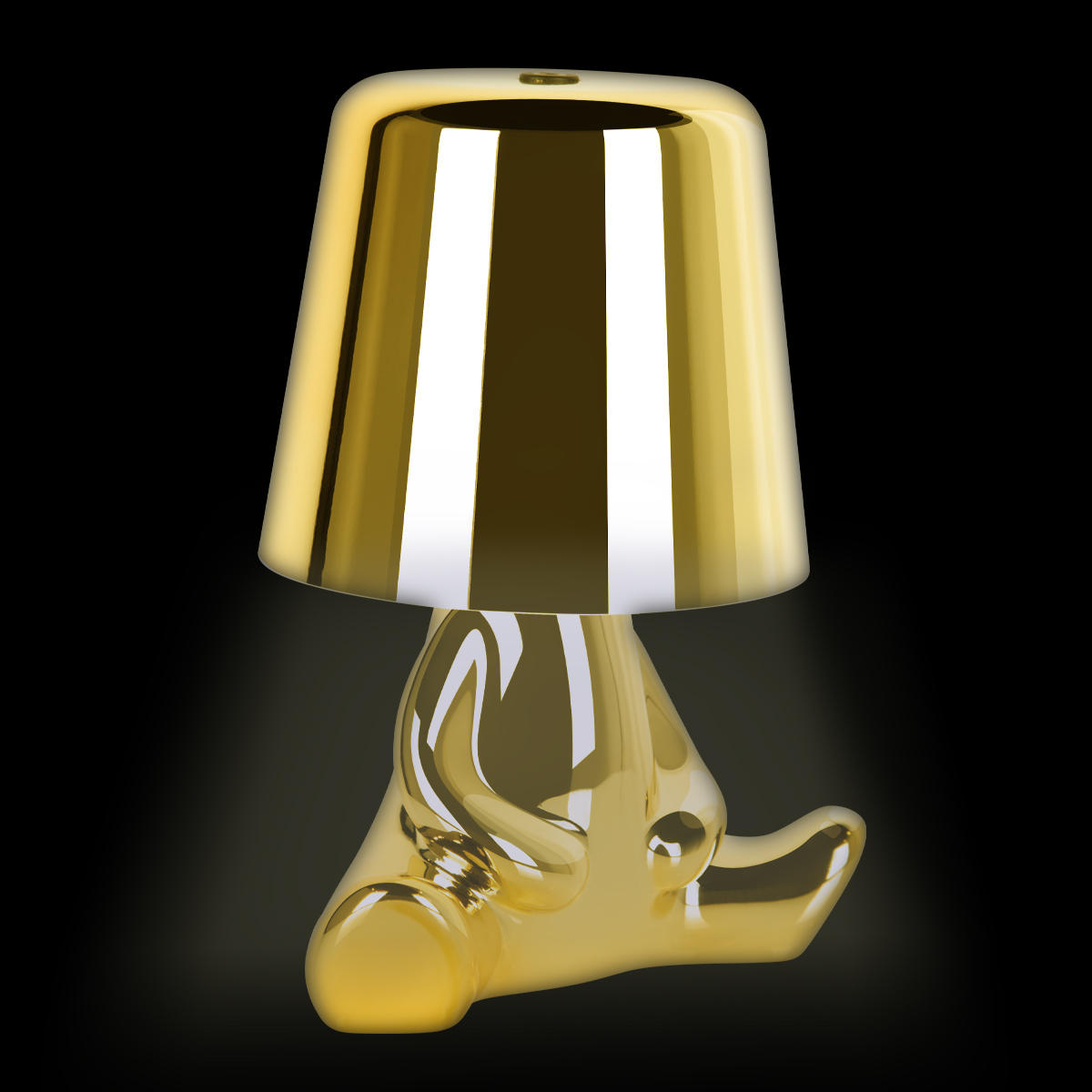 Настольная лампа 14*16 см, 1*LED*3W LOFT IT Brothers 10233/E Gold золото