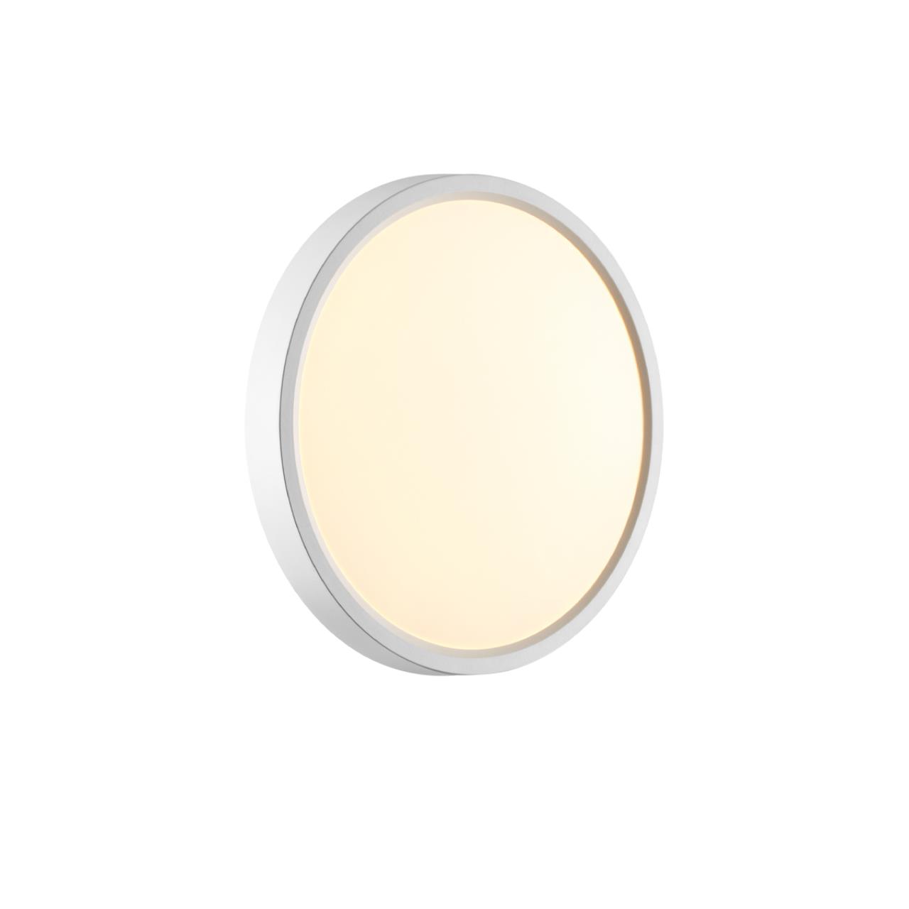 Cветильник 23*2,5 см, LED 18W, 3000/4000 К, IP40, белый, пластик Sonex Alfa White, 7659/18L