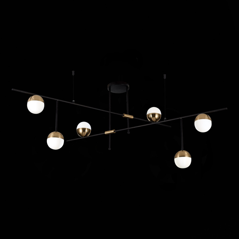 Люстра потолочная 164*20 см, ST LUCE ALBERO SL1507.422.06 Черный