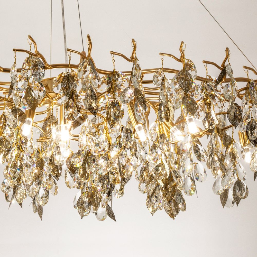 Подвесная люстра 120*50*100 см, G9 15xG9W, , Золото MODESTYLE MS.2111.1200 GD