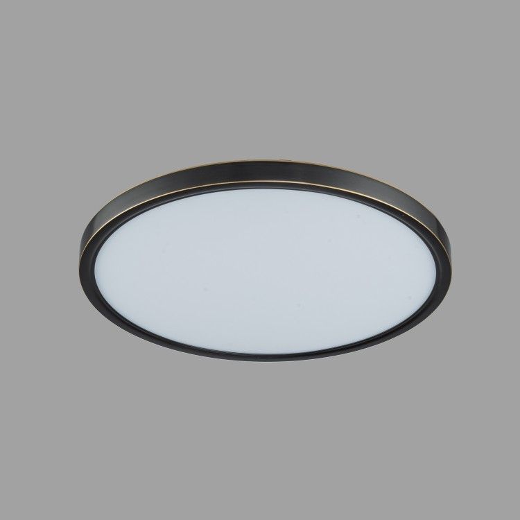 Светильник 40-2,5 см, 1*LED*36W, 3000K, Belfast Glenmore 8088-4H BL, Черный