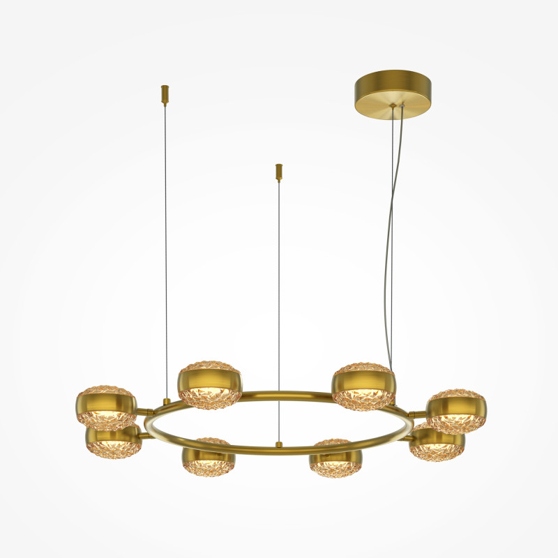 Подвесной светильник 93*93*310 см, LED, 80W, 3000К, Maytoni Mind MOD299PL-L80BS3K латунный