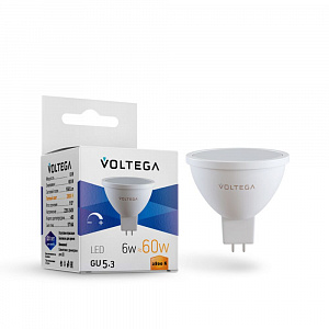 7170 Лампа светодиодная диммируемая Voltega Simple 6W 550Lm  GU5.3