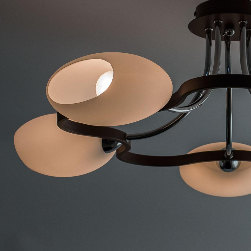 Люстра Citilux CL131151 венге, Е14, 5*60ВТ, 17м2