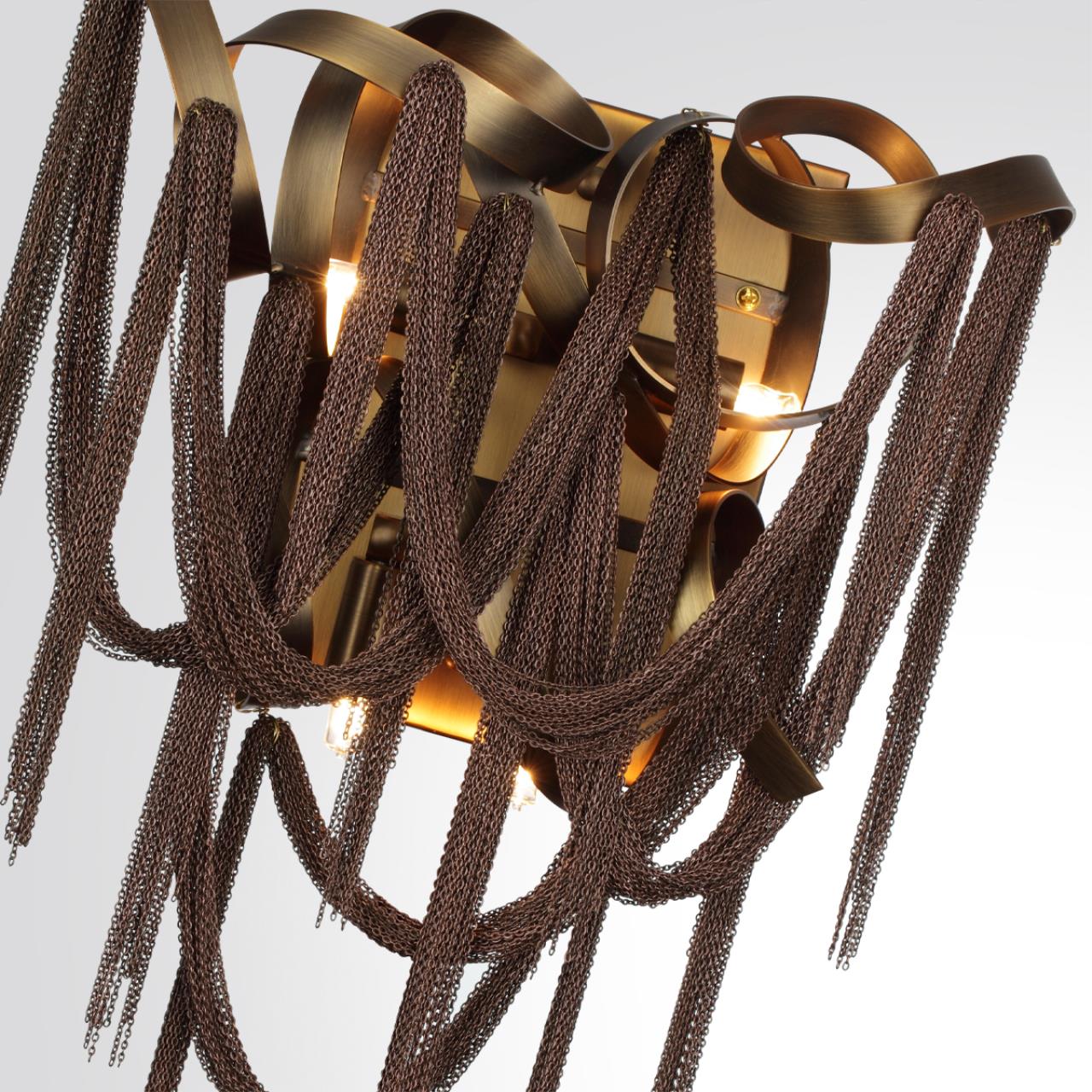 Бра 30*50 см, 4 G9*40W, Odeon Light Chainy, античная бронза 5066/4W