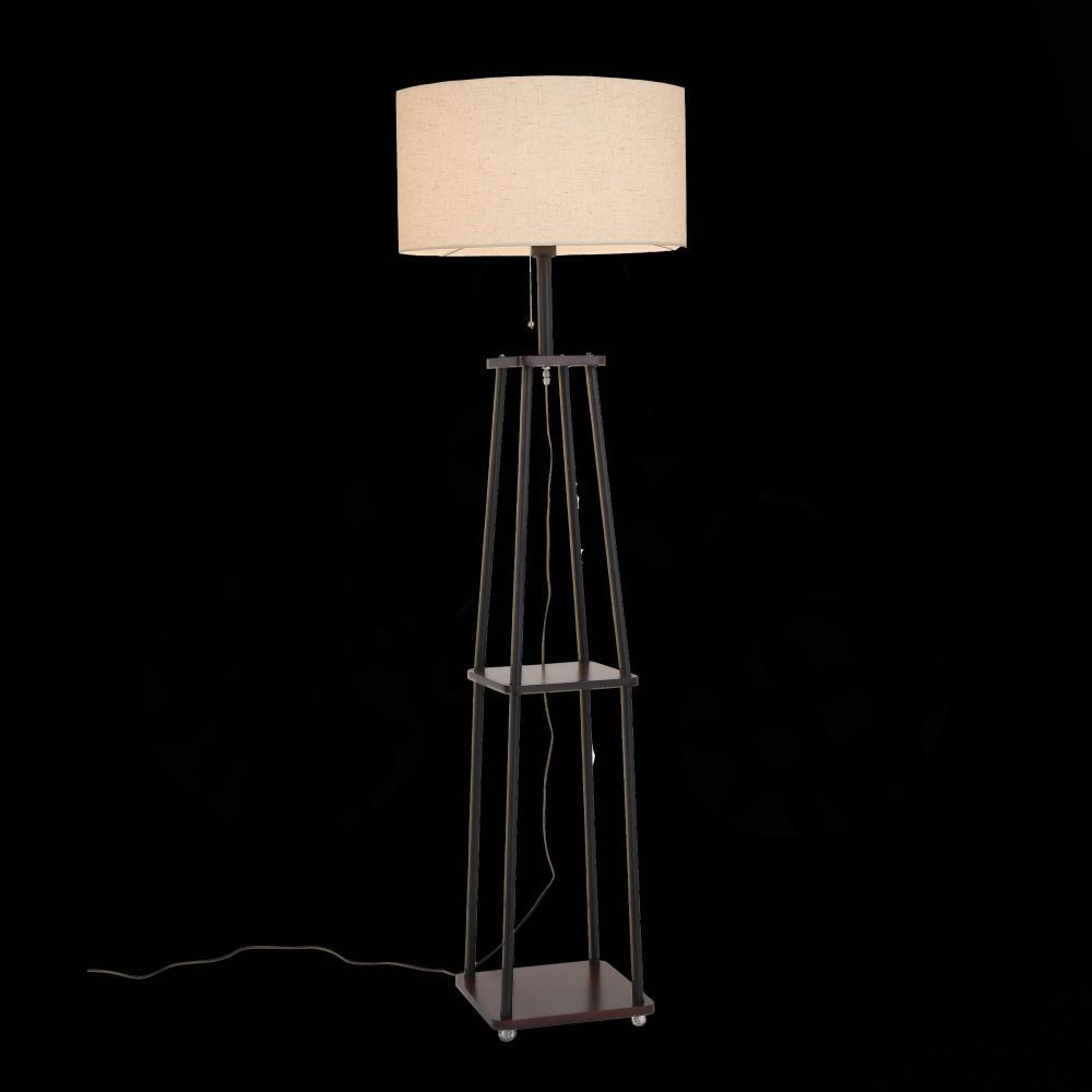 Торшер 1*E27*40W, St Luce Menola SLE302.405.01, черный / коричневый