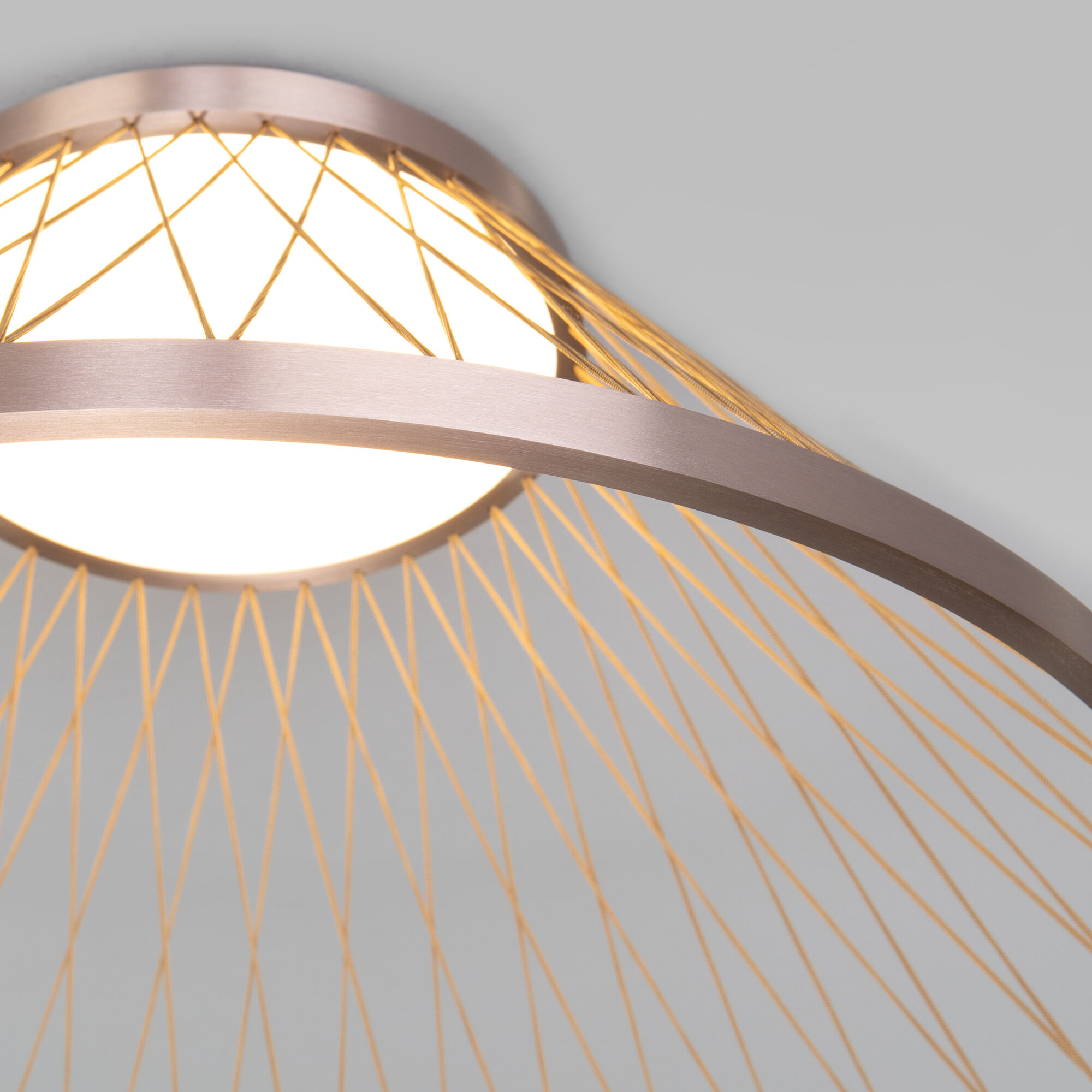Светильник 60*60*33 см, LED*40W, 3000K, Eurosvet Cesta 40019/1 LED, коричневый, a069291