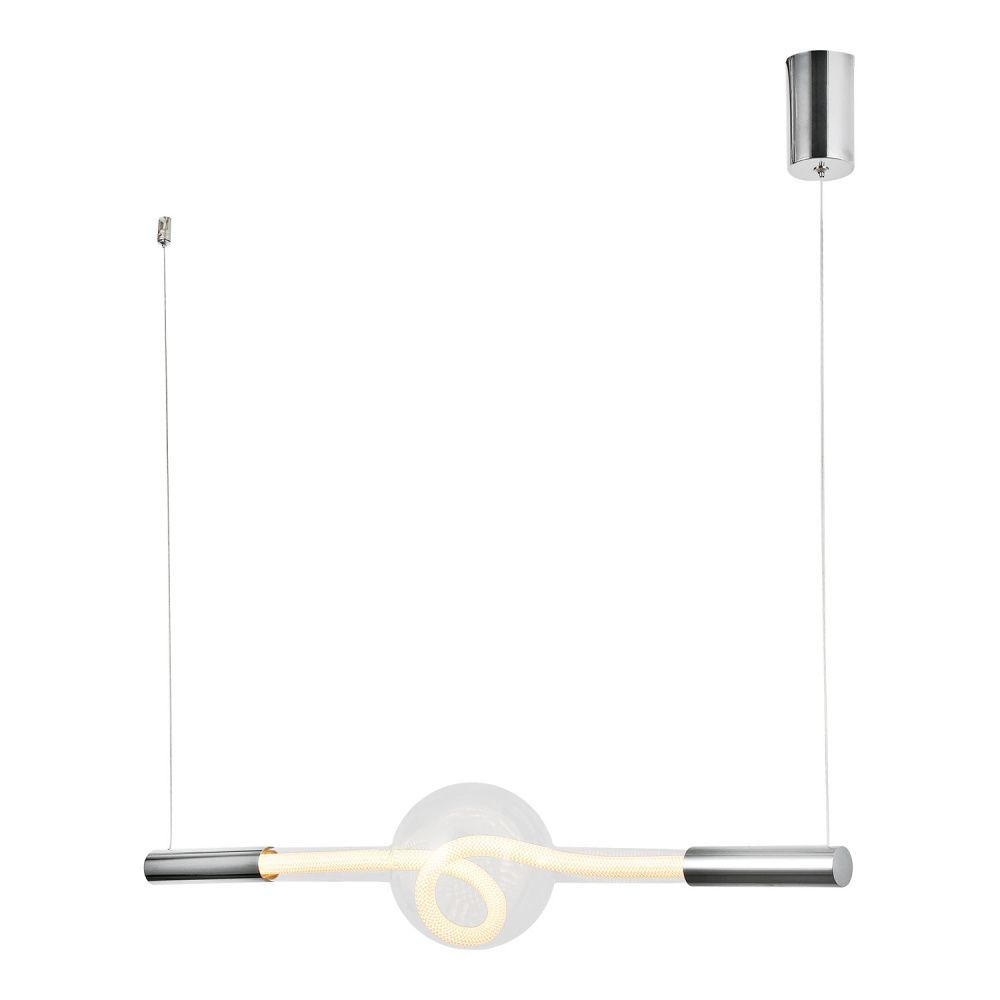 Линейно-подвесной светильник *80*35-120 см, 1*LED*18W, 3000K, Lussole  LSP-7490, хром