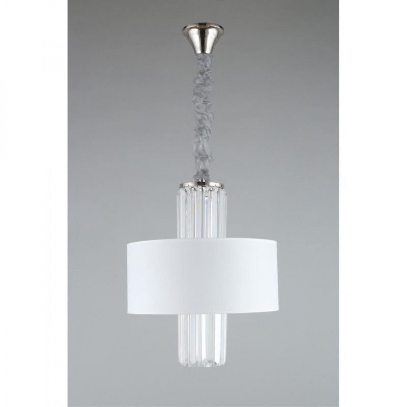 Подвесная люстра 40*75-130 см, E14, 40W, Aployt Karola APL.841.03.04, никель