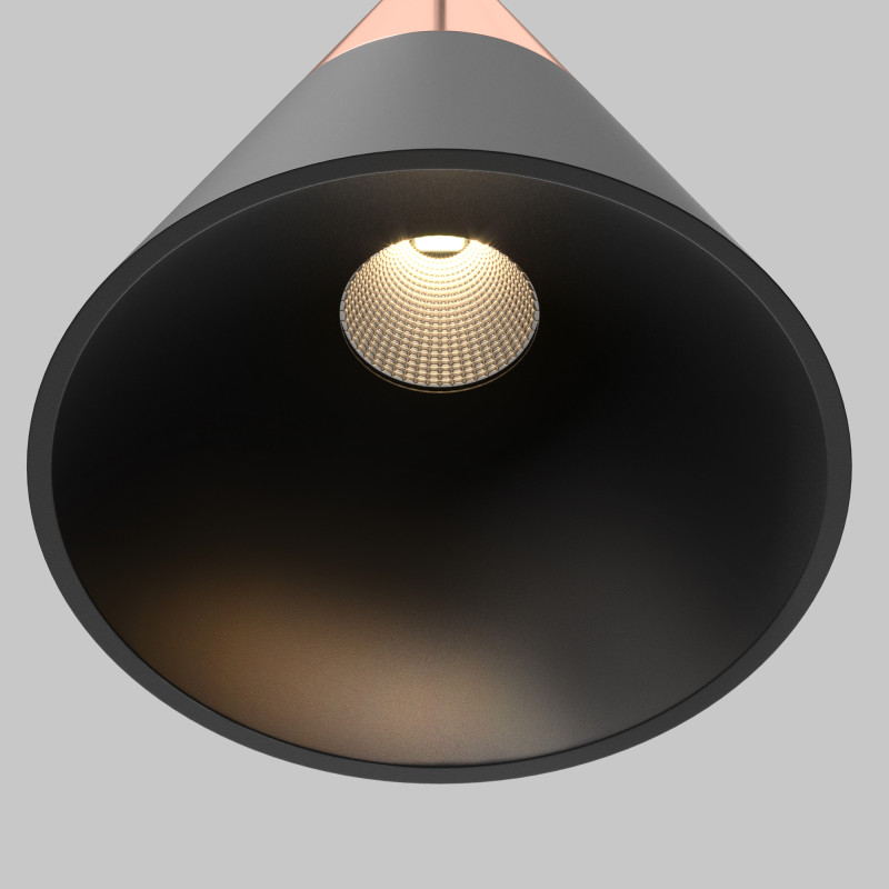 Трековый подвесной магнитный светильник 7 см, 7W, 3000K, Maytoni Cono TR166-1-7W3K-M-B, черный