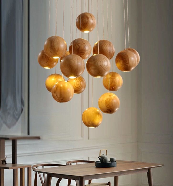Светильник Elegant 9189/16 WOOD  D500/H1200/16/G9/36W 4500K DZN22-12