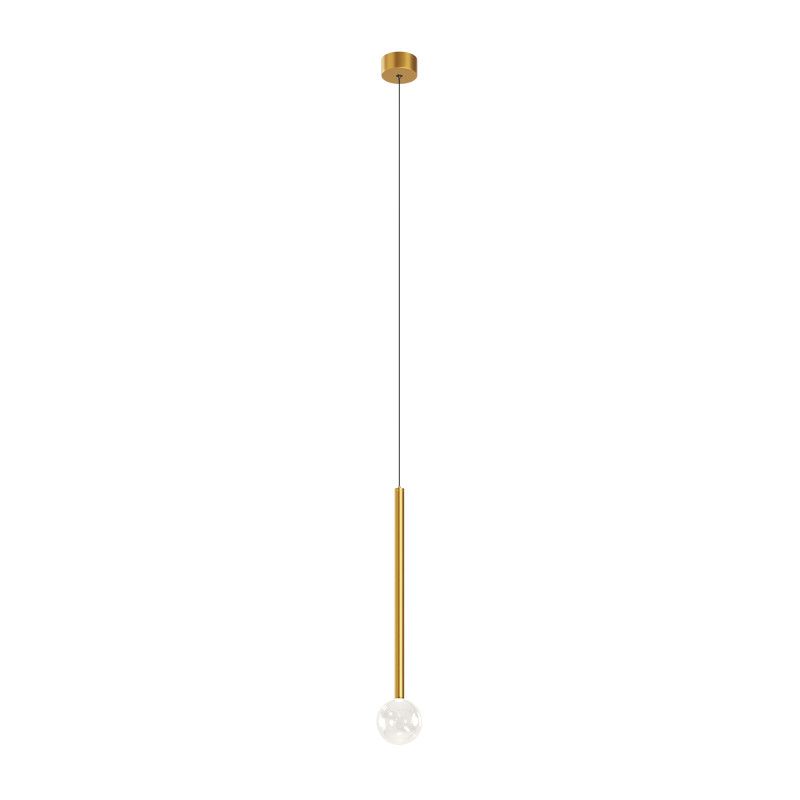 Подвесной светильник 10*10*360 см, LED*3W, 3000K, Maytoni Bubble Dream MOD383PL-L4BS3K, латунный