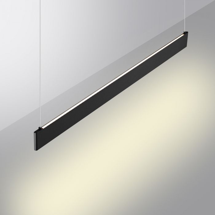 Светильник подвесной диммир. со сменой цв. температуры (управл. - пульт ДУ или прилож. Smart Life) 120,04*1,04*206- см, 2*LED*36WW, 3000-5700K, Novotech Iter NOV359546, черный