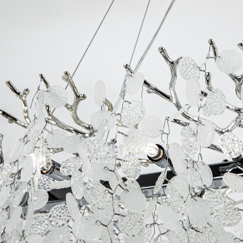 Подвесная люстра 120*40*140 см, G9 14xG9W, Хром MODESTYLE MS.2113.1200