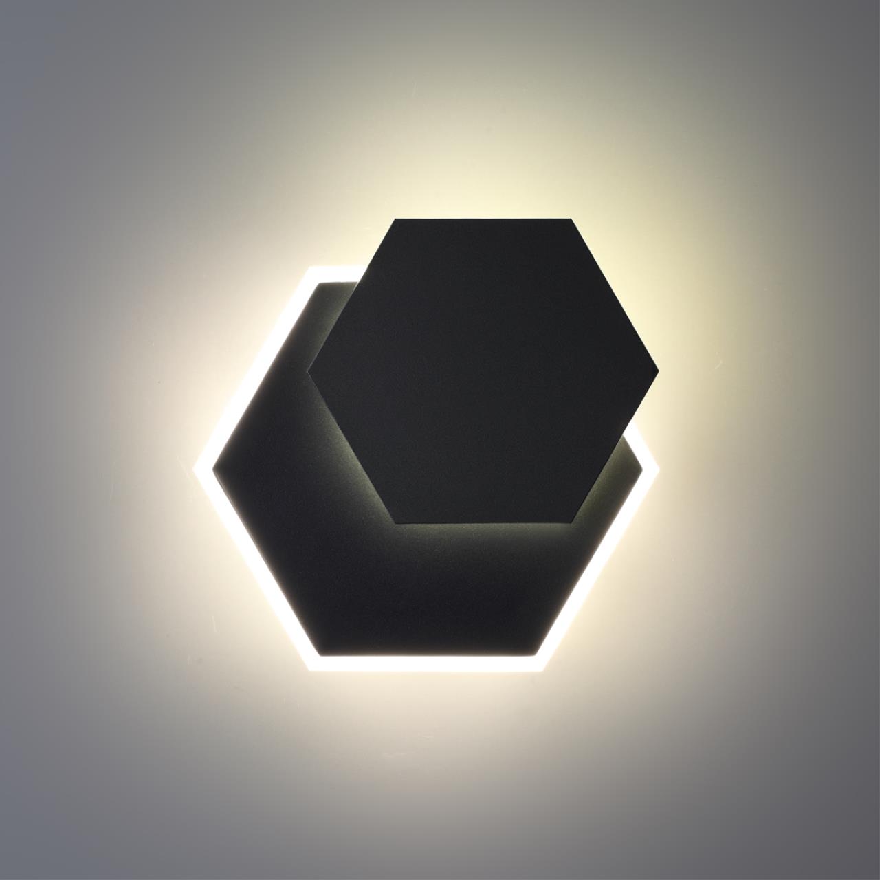 Бра уличное 15*23,5*4,5 см, LED*1*16W, 4000 К, Novotech 359163 SMENA Street, черный