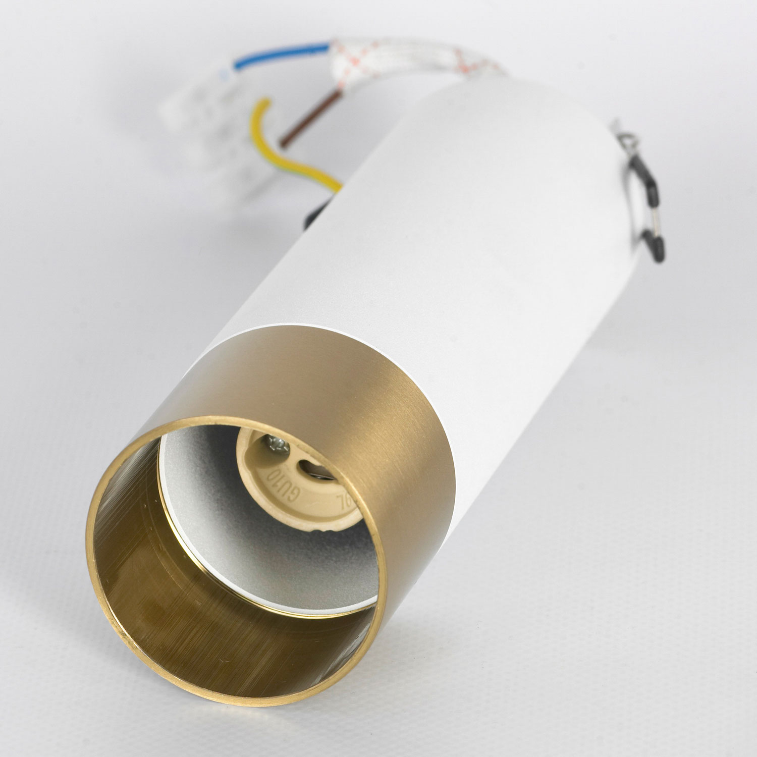 Потолочный светильник 5*17 см, 1*Gu10*50W Lussole Gilbert LSP-8831 белый/бронзовый