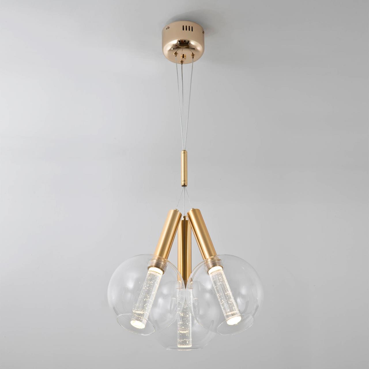 Подвесной светильник 35*35*140 см, LED 9W, 4000K, Золото MODELUX ML.88917.3 GD