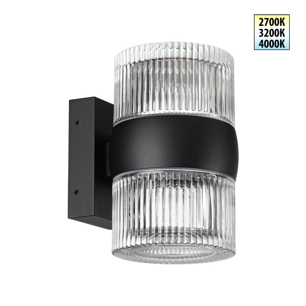 Светильник ландшафтный с переключателем цв. температуры 20 см, 16W, 2700-4000K, Novotech 359718, черный