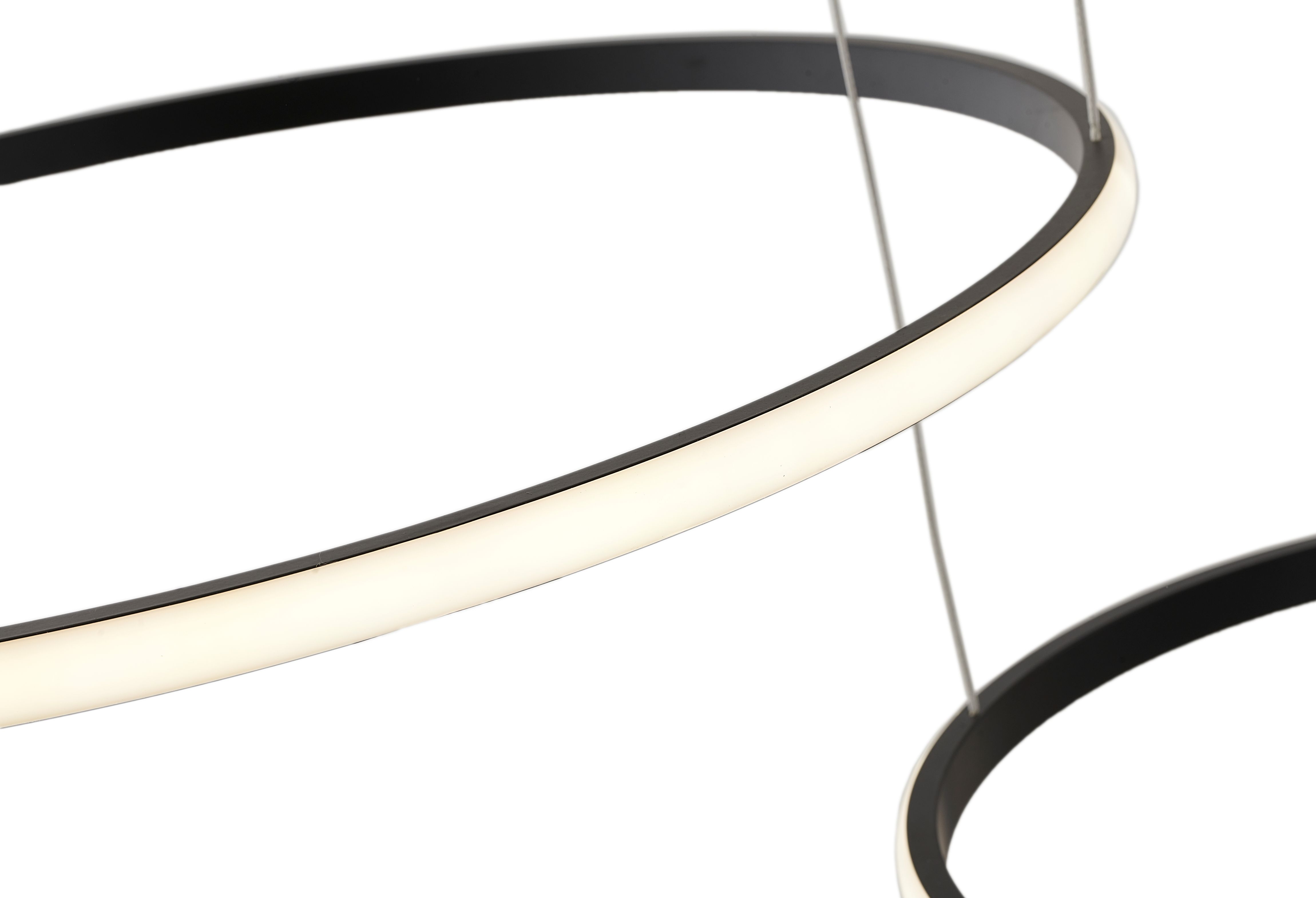 Светильник подвесной 40/60 см, LED 63W 4000K антрацит Zortes Ringolight ZRS.33321.63F